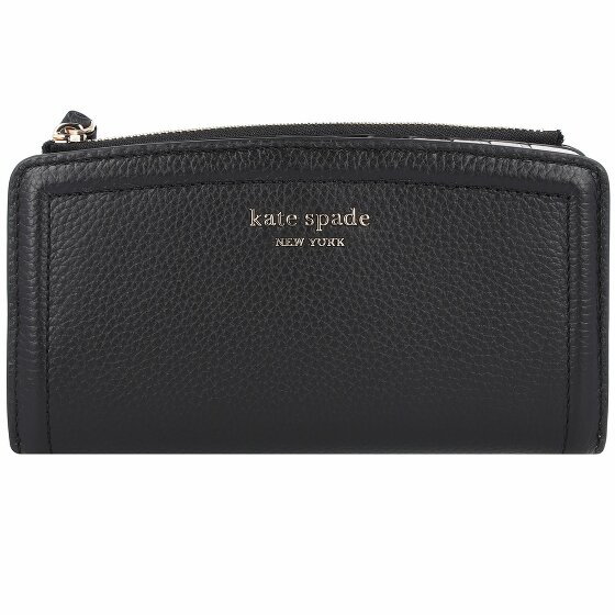 Kate Spade New York Skórzany portfel 17 cm black