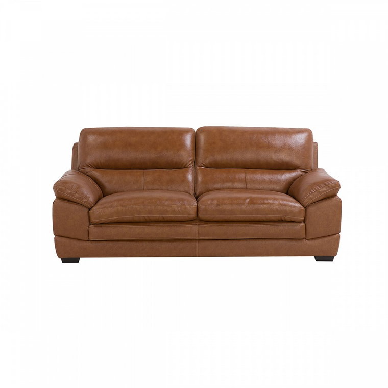 Sofa skórzana złoty brąz HORTEN kod: 4251682204040