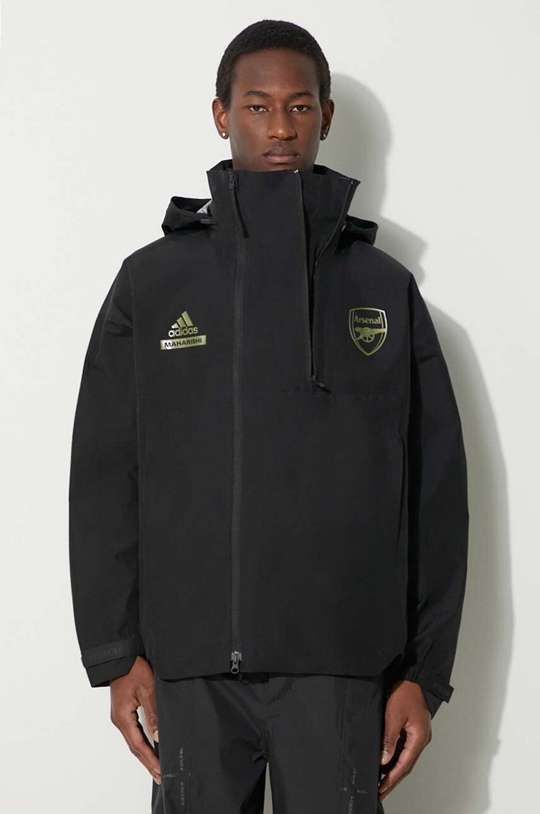 adidas Performance kurtka Arsenal x Maharishi męska kolor czarny przejściowa oversize IM9840