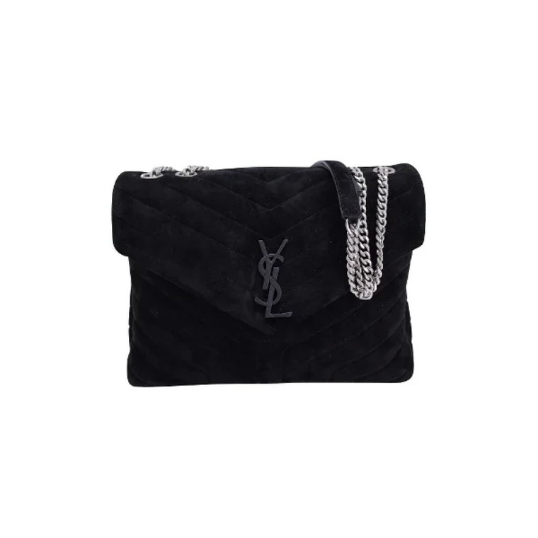 Pre-owned Suede handbags Yves Saint Laurent Vintage