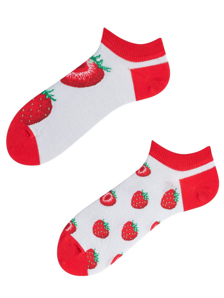 Stopki, Strawberry, Todo Socks, Truskawki, Kolorowe Skarpetki