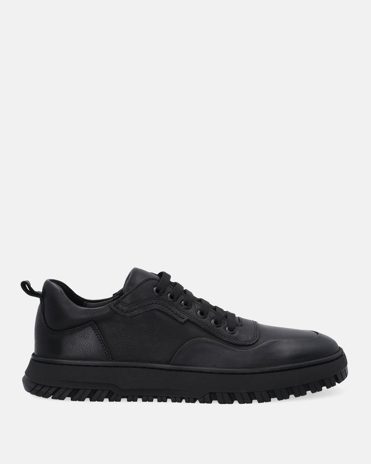 CZARNE SNEAKERSY MĘSKIE ZE SKÓRY NATURALNEJ G-13 BLACK