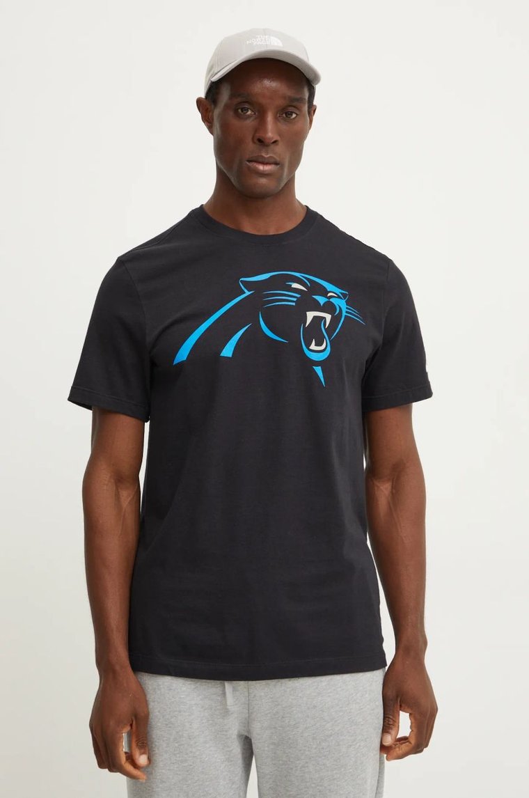 Nike t-shirt bawełniany Carolina Panthers męski kolor czarny z nadrukiem N199-00A-9D-CLH