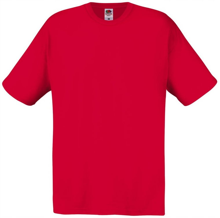 T-shirt Koszulka Fruit Of The Loom red S