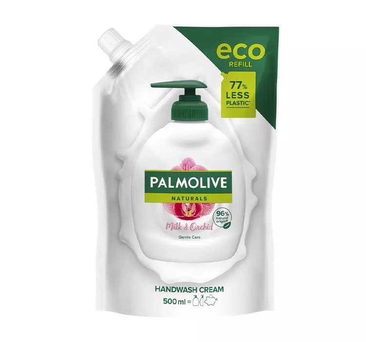 PALMOLIVE NATURALS MILK & ORCHID MYDŁO W PŁYNIE DO RĄK REFILL 500ML