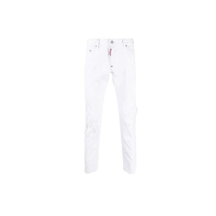 Slim-fit Skater Jeans - 44, Biały Dsquared2