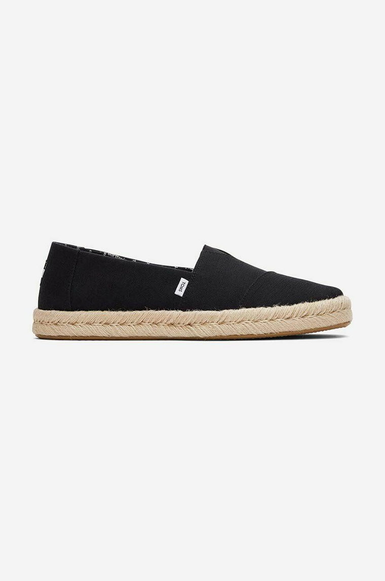 Toms espadryle Toms Alpargata Rope 2.0 10019875 BLACK kolor czarny