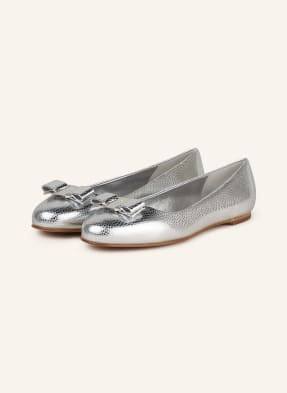 Ferragamo Baleriny Varina silber