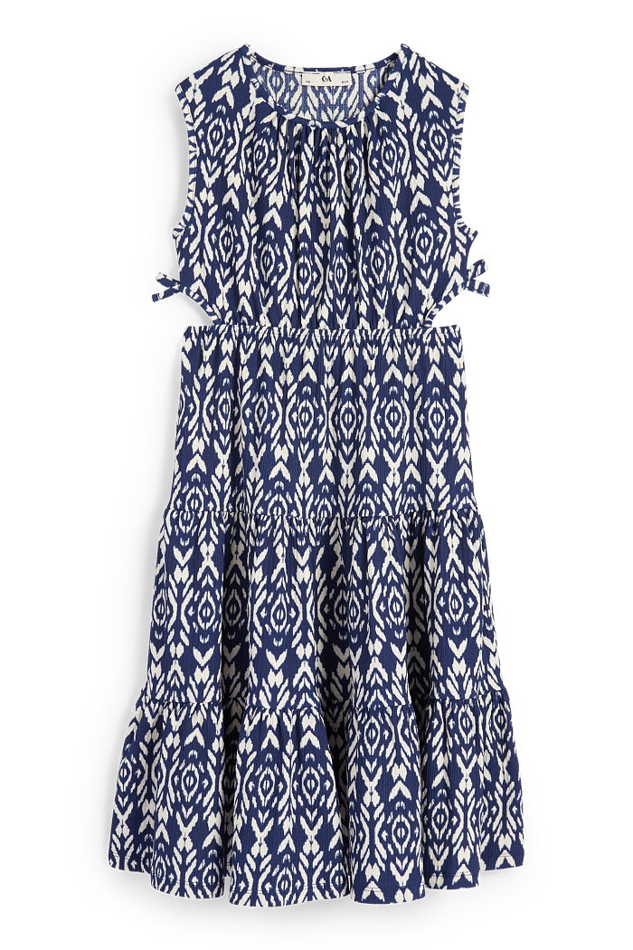 C&A Sukienka-ze wzorem, Niebieski, Rozmiar: 146