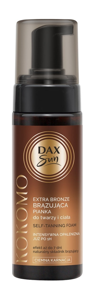 Dax Sun Kokomo - Brązująca Pianka Extra Dark ciemna karnacja 160 ml