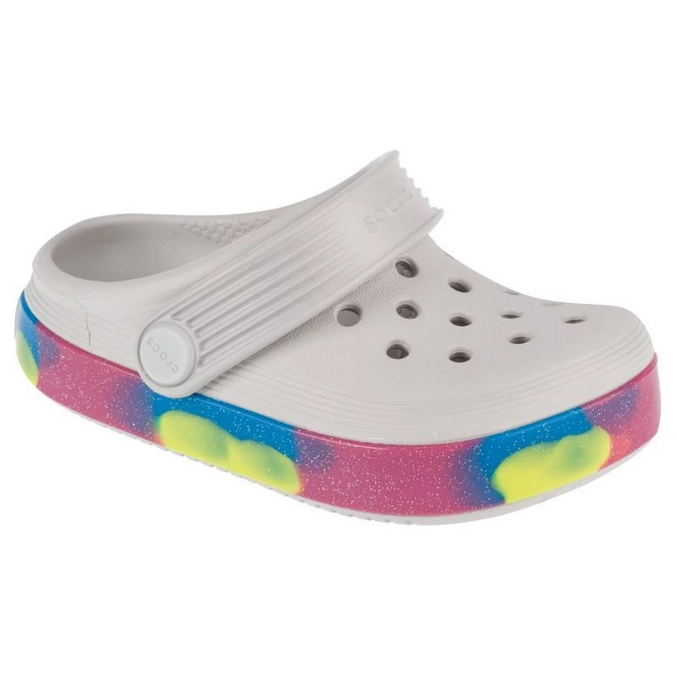 Klapki Crocs Off Court Glitter Band Clog T 209717-1FS białe