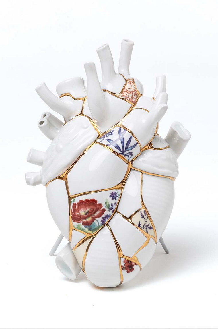 Seletti wazon dekoracyjny Love in Bloom Kintsugi