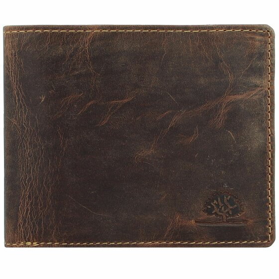 Greenburry Vintage Wallet RFID Leather 12,5 cm braun