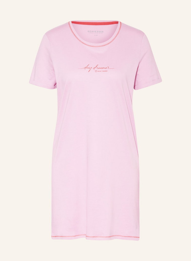 Schiesser Koszula Nocna Casual Essentials rosa