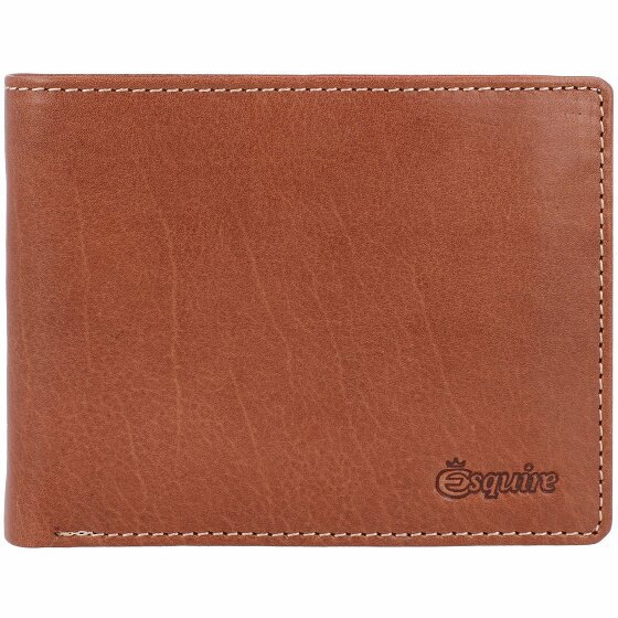 Esquire Portfel Denver RFID Skóra 12 cm cognac