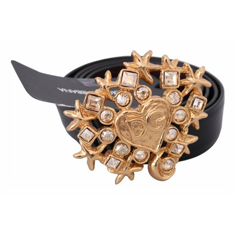 Heart Crystal Buckle Belt Dolce & Gabbana