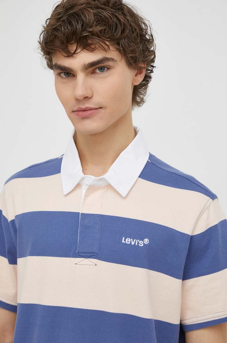 Levi's polo bawełniane wzorzysty