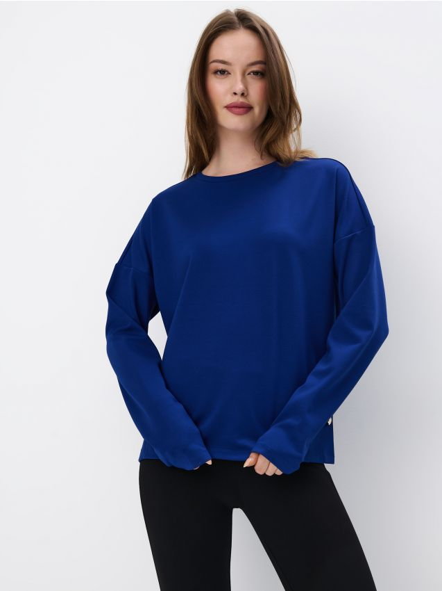 Mohito - Ciemnoniebieska bluza - granatowy