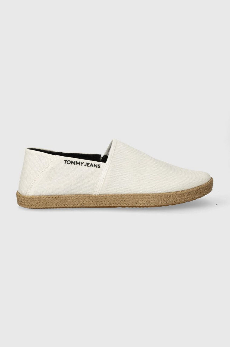 Tommy Jeans espadryle TJM ESPADRILLE STREET kolor beżowy EM0EM01386