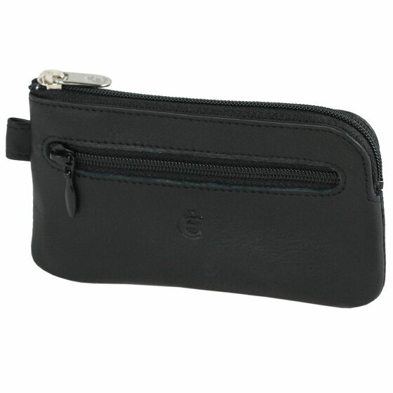 Esquire Logo Key Case IV Leather 12,5 cm schwarz