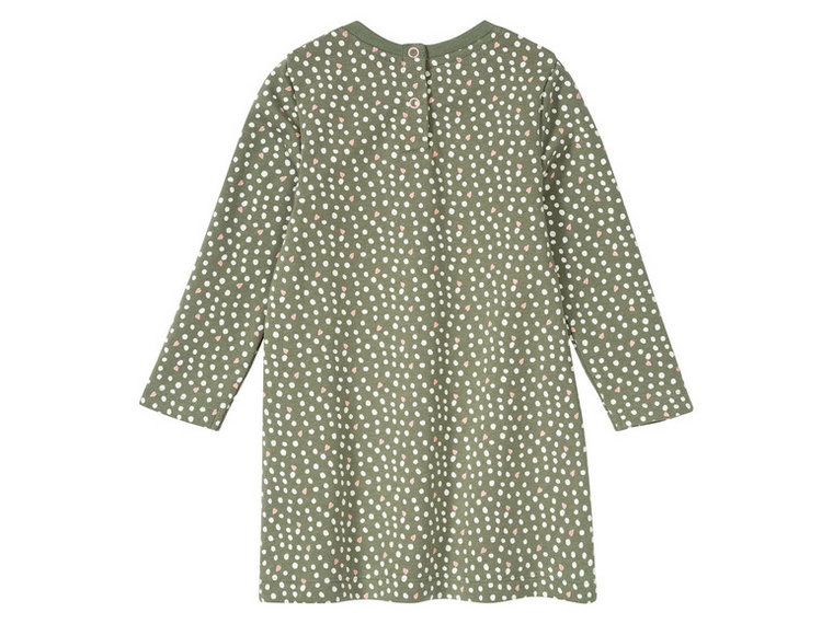 lupilu Komplet dziewczęcy - sukienka i legginsy, 1 sztuka (86/92, zielony/różowy)