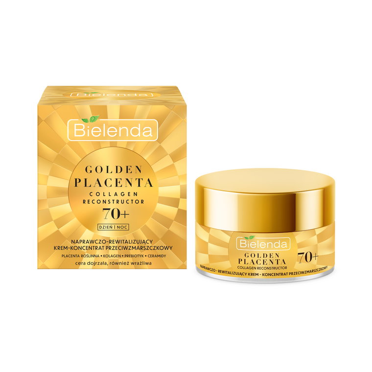 Bielenda COLLAGEN RECONSTRUCTOR - Naprawczo - rewitalizujący krem - koncentrat  przeciwzmarszczkowy 70 +, dzień/ noc