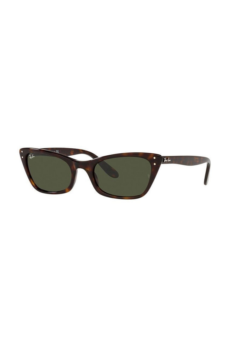 Ray-Ban okulary przeciwsłoneczne LADY BURBANK damskie kolor brązowy 0RB2299