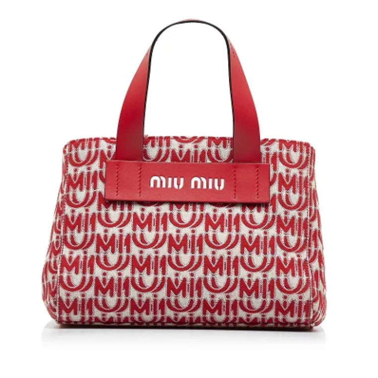 Pre-owned Canvas handbags Miu Miu Pre-owned