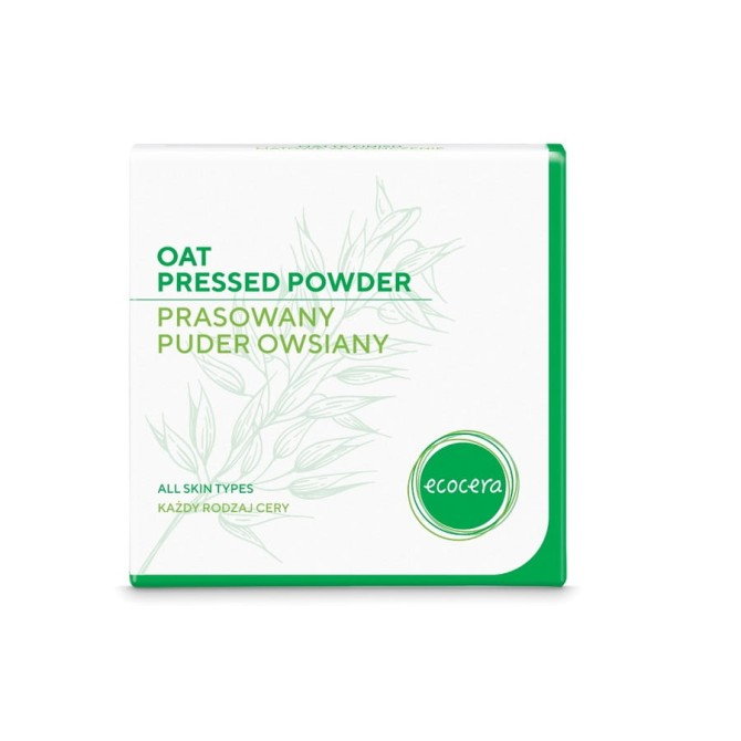 Ecocera Oat Pressed Powder prasowany puder owsiany do każdego rodzaju cery 10g