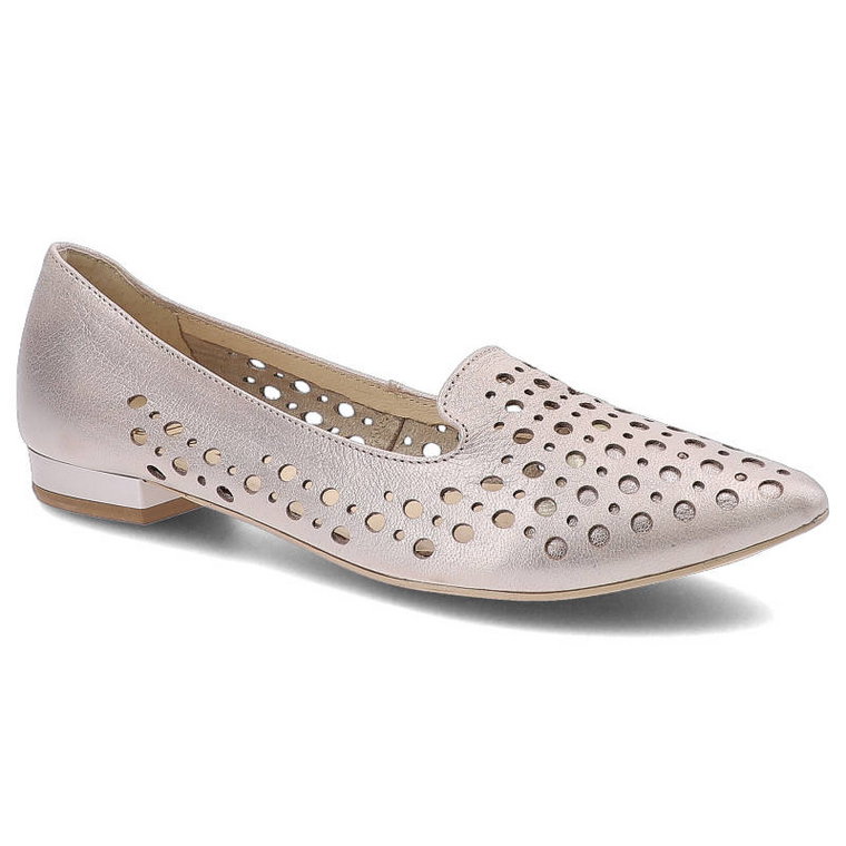 Różowe Baleriny Exquisite Damskie Stylowe Buty