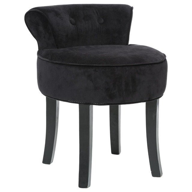 Krzesło MIA HOME Mezclado, czarne, 58x46x49 cm