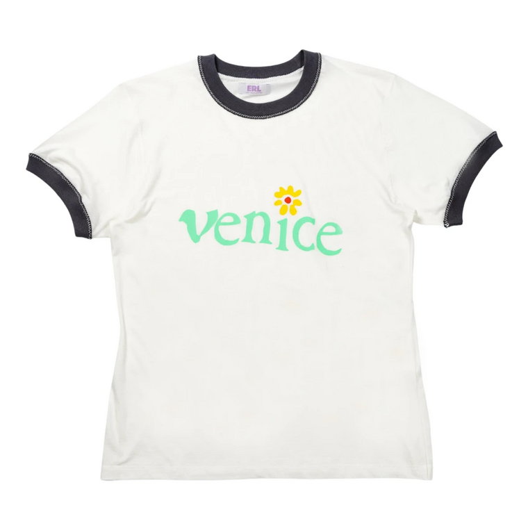 Venice Bawełniana Biała Koszulka ERL