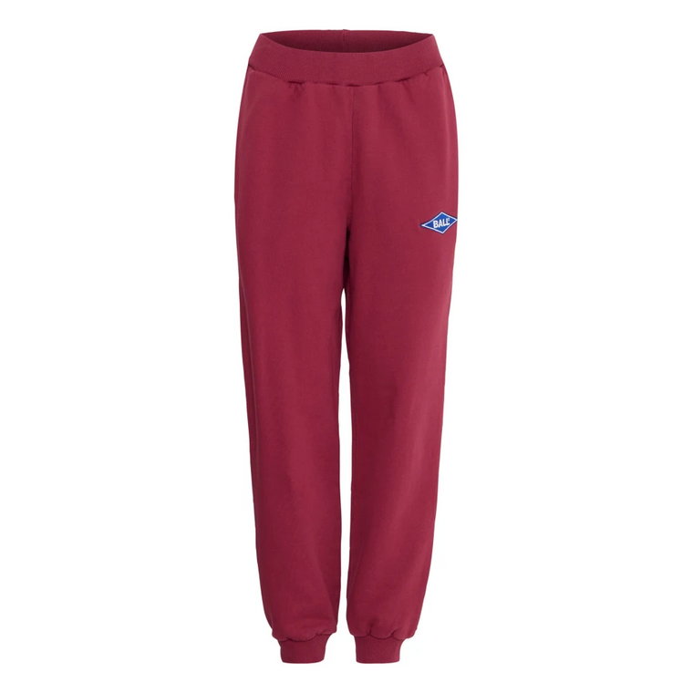 Luźne Bordeaux Sweatpants Ball