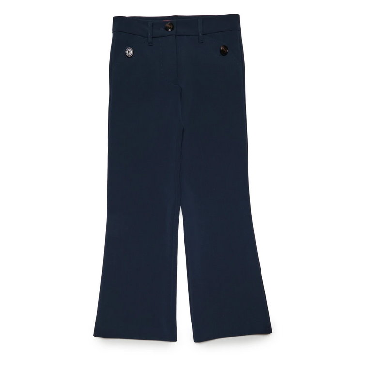 Wąskie spodnie formalne z rozszerzanymi nogawkami Max & Co