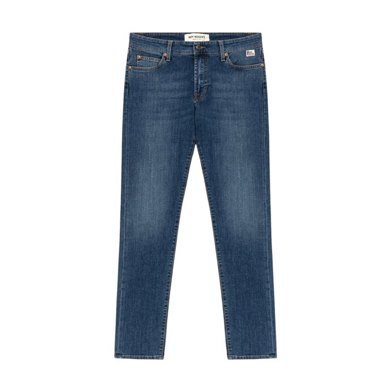 Medium Wash Denim Jeans Slim Fit Roy Roger's
