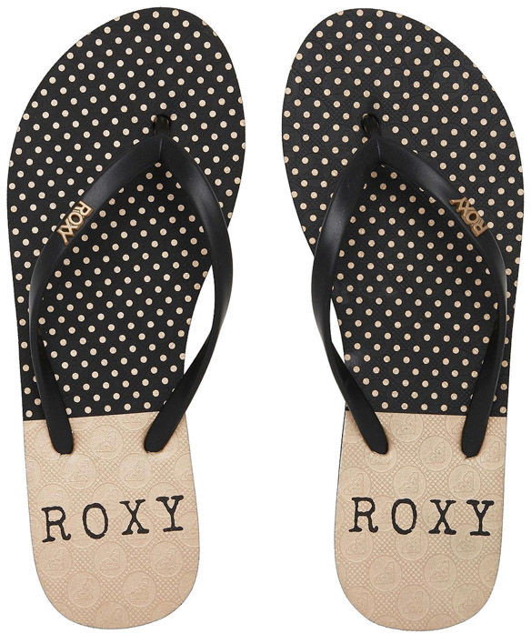 Roxy VIVA STAMP II BLACK/BLACK/BLACK PRINT japonki - 37EUR