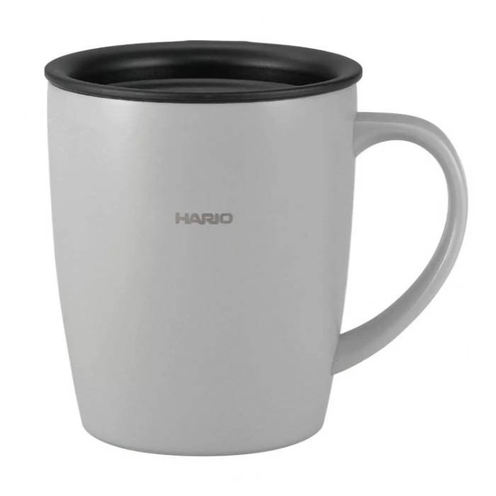 Kubek termiczny z uszkiem HARIO INSULATED MUG 300ml SZARY