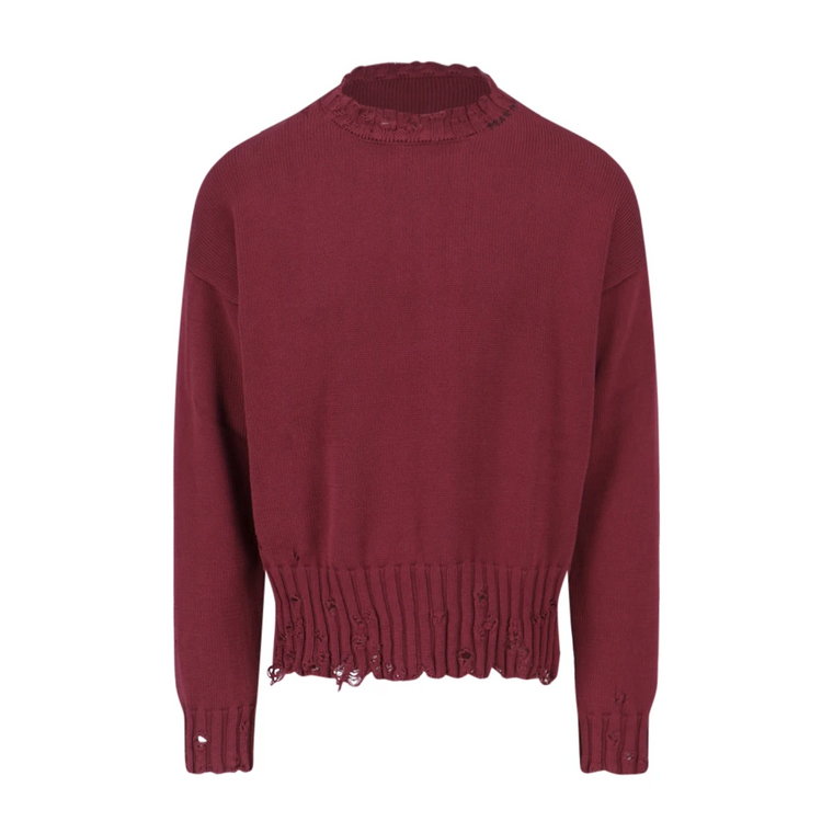 Bordeaux Sweter z Bawełny Marni