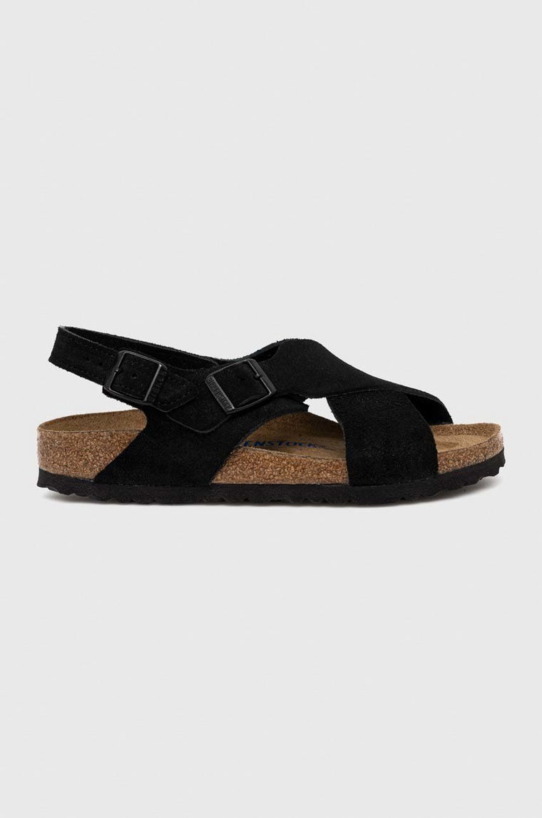 Birkenstock sandały zamszowe Tulum SFB damskie kolor czarny 1024086-black