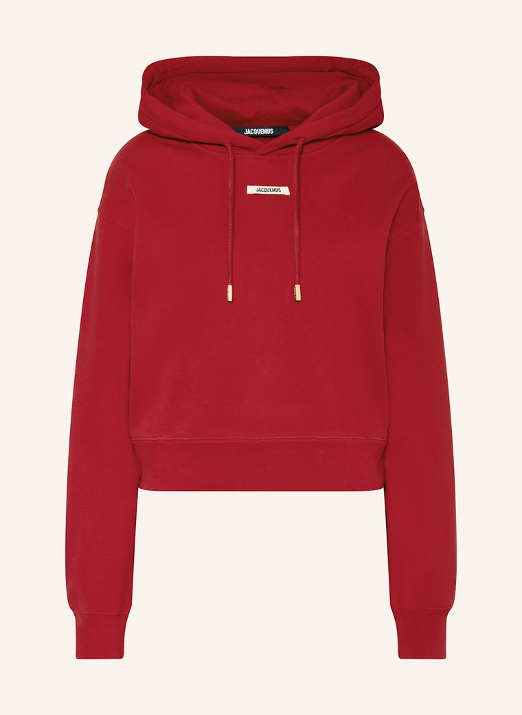 Jacquemus Bluza Z Kapturem Le Hoodie Gros Grain rot