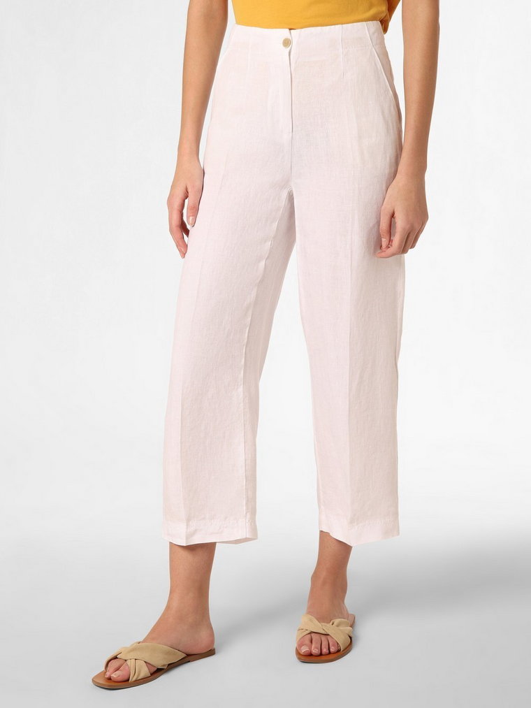 BRAX - Damskie spodnie lniane  Maine S, biały