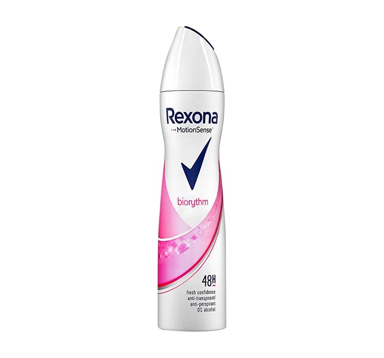 REXONA ANTYPERSPIRANT W SPRAYU DLA KOBIET BIORYTHM 48H 200ML