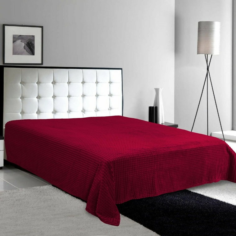 Matex Narzuta na łóżko Diamond winowy, 170 x 210 cm