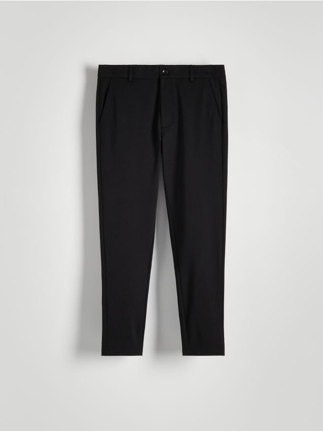 Reserved - Spodnie slim fit - czarny