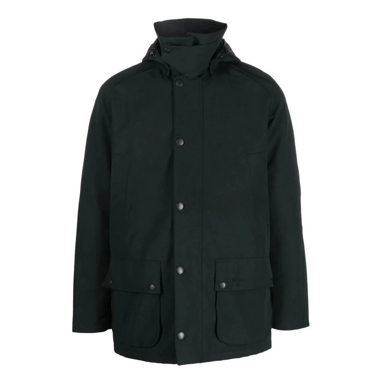 Czarny i Szary Anorak Barbour