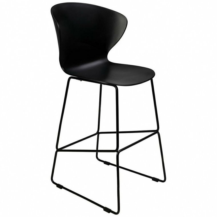 Krzesło barowe ali czarny - polipropylen, metal kod: 318-CPP10B