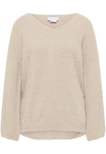 usha WHITE LABEL Sweter  beżowy