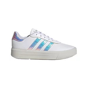 Białe sneakersy adidas court platform - Damskie - Kolor: Białe - Rozmiar: 42