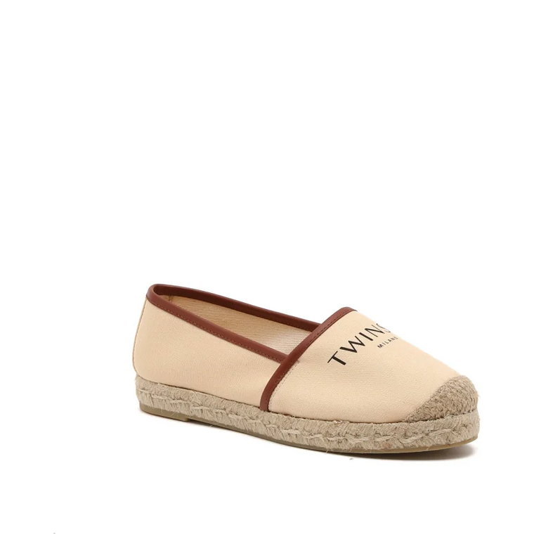 TWINSET Skórzane espadryle