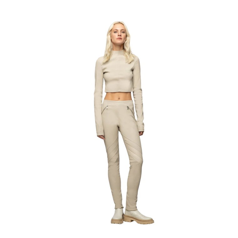 Driss - Cream Leather Pant Vespucci by VSP